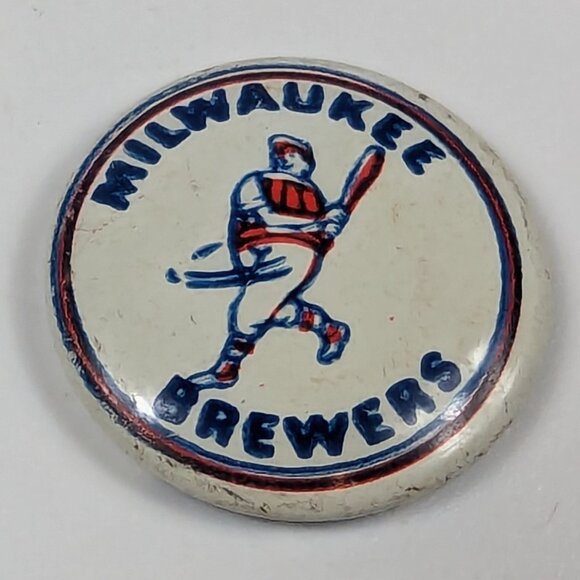 Vintage Creative House Milwaukee Brewers Pin Button - Picture 1 of 4